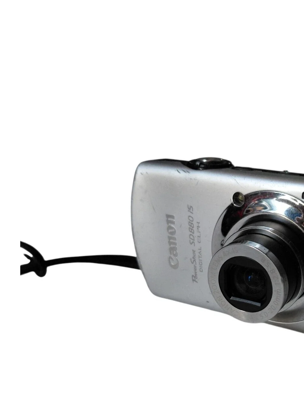 Canon PowerShot SD880 IS 10MP Digital Camera w/Battery, Charger, ETC LCD Spot